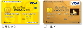 地方銀行のクレジットカードであるKYOGIN CARD
